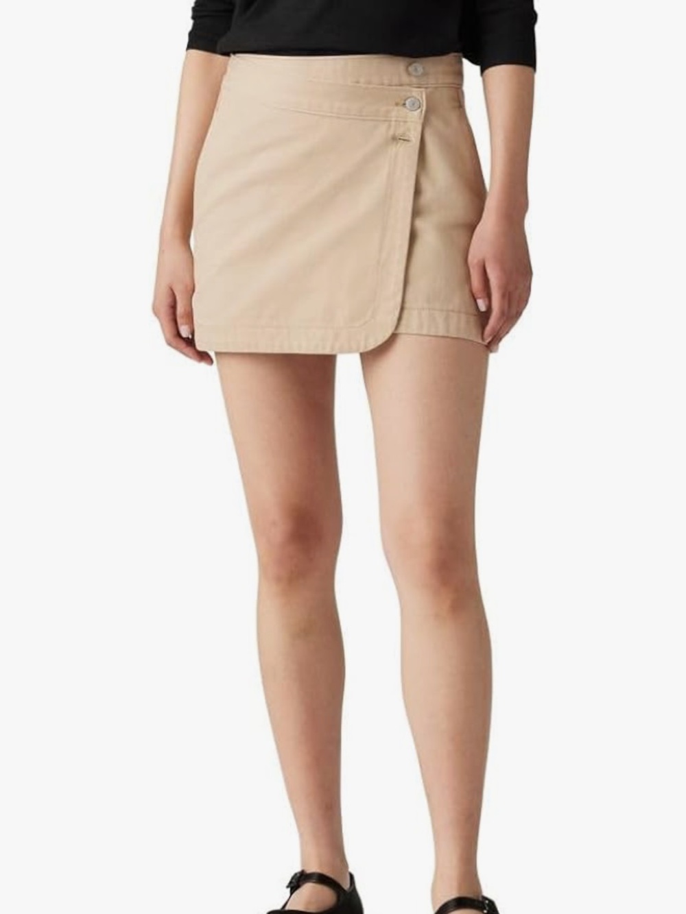 ✨Levi’s Wrap Around Skirt Women’s Cream Casual Safari